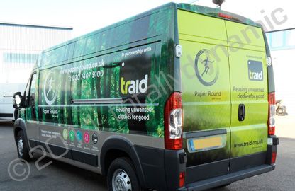 Fiat Ducato Maxi van wrapped in printed wrap by Totally Dynamic North London