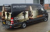 Mercedes van wrapped by Totally Dynamic Leeds/Bradford
