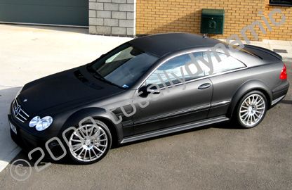 Mercedes wrapped matt black by Totally Dynamic Leicester