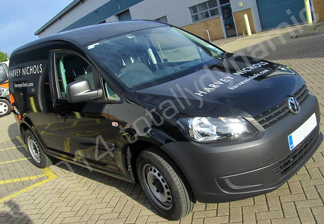 VW Caddy fully vinyl wrapped for Harvey Nichols by Totally Dynamic South London