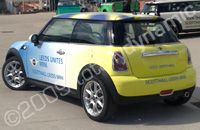 Mini wrapped by Totally Dynamic Leeds/Bradford