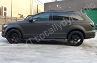 Audi Q7 wrapped matt black by Totally Dynamic Leeds/Bradford