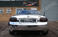 Mazda MX5 wrapped in chrome vinyl by Totally Dynamic Norfolk