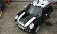 Mini with a wrapped camo roof and wing mirrors by Totally Dynamic Norwich