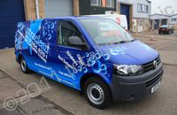 VW Transporter van with fully printed wrap by Totally Dynamic Norfolk