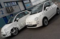 Fiat 500s wrapped in printed vehicle wrap by Totally Dynamic North London