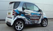 Smart Car - designed and wrapped by Totally Dynamic North London