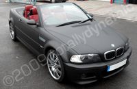 BMW M3 convertible wrapped matt black by Totally Dynamic North London