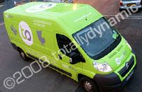 Fleet of vans Designed and wrapped by Totally Dynamic North London