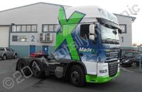 DAF XF Truck with printed wrap by Totally Dynamic North London