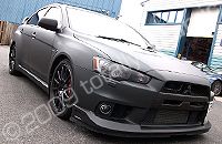 Mitsubishi wrapped matt black by Totally Dynamic North London
