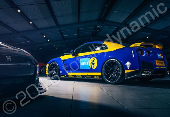 Nissan GT-R vinyl wrapped for Litchfield & Bilstein