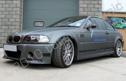 BMW M3 CSL wrapped matt grey with graphics by Totally Dynamic Leicester