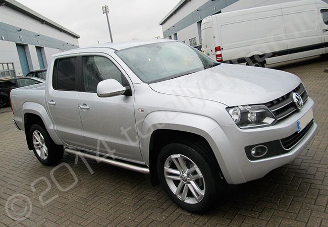 VW Amarok vinyl wrapped in a mirror silver chrome vehicle wrap by Totally Dynamic South London