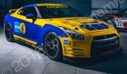 Nissan GT-R vinyl wrapped for Litchfield & Bilstein