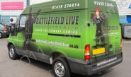 Ford Transit wrapped with printed matte design by Totally Dynamic North London
