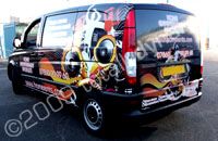 Van wrapped by Totally Dynamic North London