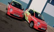 Fiat 500s - designed and wrapped by Totally Dynamic North London