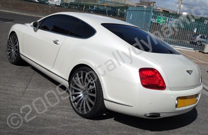 Bentley wrapped pearlescent white at Totally Dynamic North London