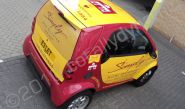 Smart Fortwo wrapped in printed wrap by Totally Dynamic South London