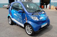Smart Fortwo wrapped in printed wrap by Totally Dynamic North London