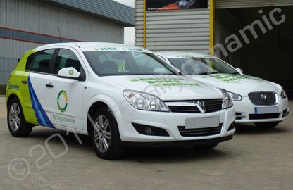Jaguar and Astra wrapped in fully printed wraps by Totally Dynamic Milton Keynes