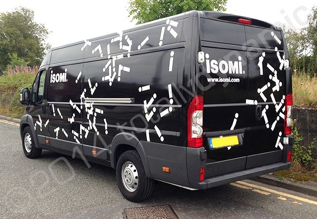 Renault Master van fully wrapped in a printed van wrap for ISOMI by Totally Dynamic Manchester