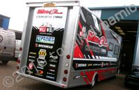 GP Motocross truck wrapped for Bike it Cosworth Yamaha by Totally Dynamic Southampton