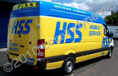 17 Mercedes Sprinter vans wrapped for HSS by Totally Dynamic Central Scotland
