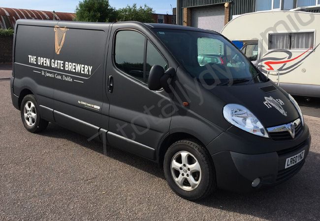 Vauxhall Vivaro van fully vinyl wrapped for Guinness