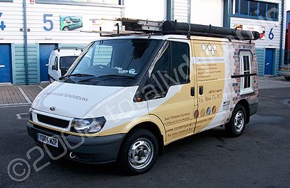 Ford Transit wrapped by Totally Dynamic North London