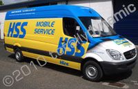 17 Mercedes Sprinter vans wrapped for HSS by Totally Dynamic Central Scotland