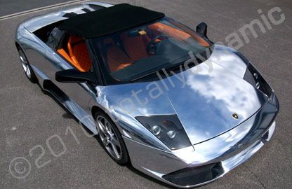 Lamborghini Mucielago wrapped chrome by Totally Dynamic North London