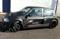 Renault Clio V6 wrapped matt black with graphics by Totally Dynamic Central Scotland