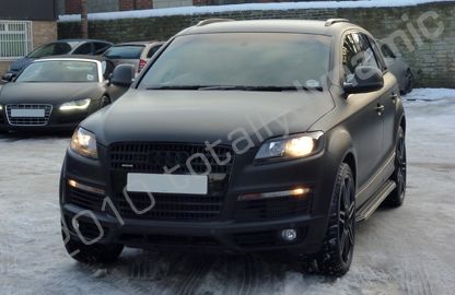 Audi Q7 wrapped matt black by Totally Dynamic Leeds/Bradford