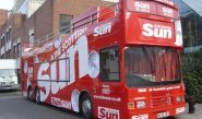 The Sun Bus - wrapped by Totally Dynamic North London