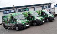 Fleet of vans wrapped for Paper Round by Totally Dynamic North London