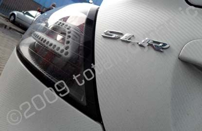 Mercedes SLR wrapped with white carbon fibre effect by Totally Dynamic North London