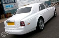 Rolls Royce Phantom wrapped white by Totally Dynamic North London (one of two)
