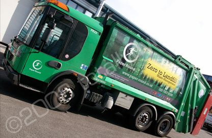 Dustbin Lorrys wrapped by Totally Dynamic North London