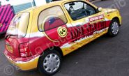 Nissan Mirca wrapepd for Ghengis Grill by Totally Dynamic North London
