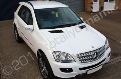 Mercedes ML wrapped pearl white including door shuts by Totally Dynamic Norfolk