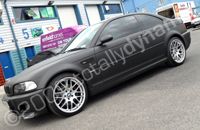 BMW E46 M3 wrapped matt black by Totally Dynamic North London
