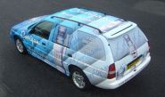 Ford Escort Estate - designed and wrapped by Totally Dynamic North London