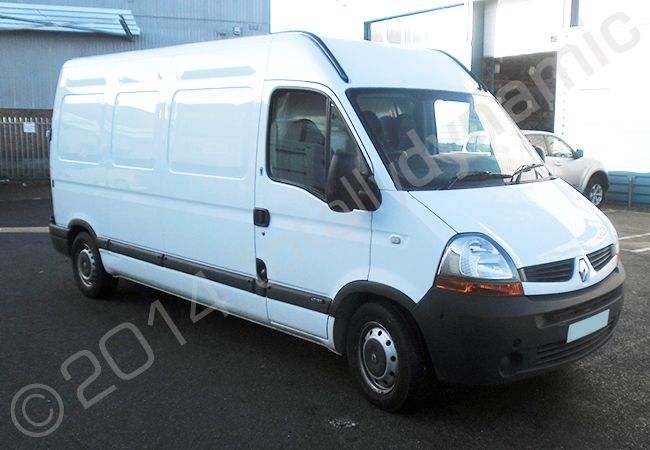 Renault Master van fully wrapped in a printed vinyl van wrap by Totally Dynamic North London
