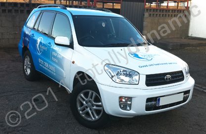 Toyota Rav4 full colour wrap for Bluebird Care - wrapped by Totally Dynamic Central Scotland