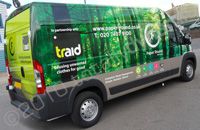 Fleet of vans wrapped for Paper Round by Totally Dynamic North London