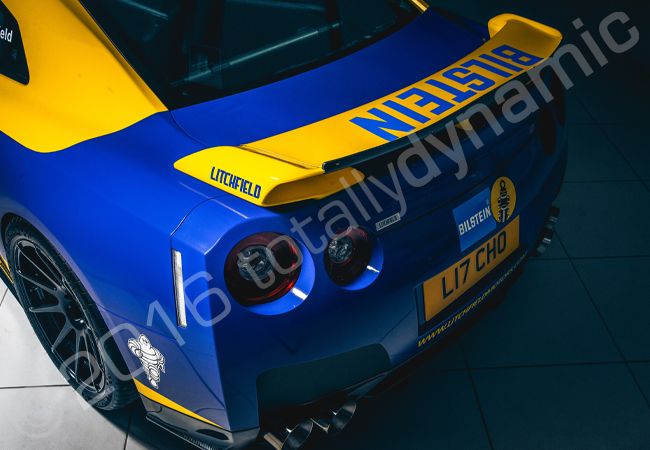 Nissan GT-R vinyl wrapped for Litchfield & Bilstein
