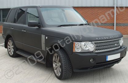 Range Rover wrapped matt black by Totally Dynamic Leeds/Bradford