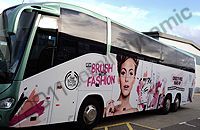 Coach wrapped for The Body Shop by Totally Dynamic South London
